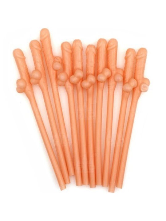 Diablo Picante - 10 Cannucce a Forma di Pene
