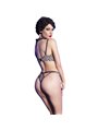 Chilirose CR 4727 - Costume da Bagno Reggiseno e Perizoma Leopardato S