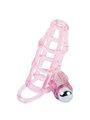 Baile - Gabbia Fallica e Anello in Silicone Vibrante Rosa