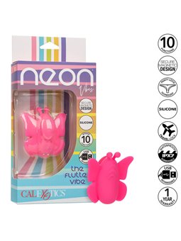 Calexotics - Neon Vibes The Flutter Vibe Stimulator 10 Vibrations Pink