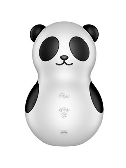 Satisfyer - Pocket Panda Stimulator & Vibrator Black And White