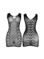 Subblime 952167 - Bodystocking Corto a Rete Elastica Nero Taglia Unica