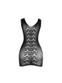 Subblime 952167 - Bodystocking Corto a Rete Elastica Nero Taglia Unica
