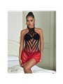Subblime 952242 - Bodystocking Elastico Rosso e Nero Taglia Unica