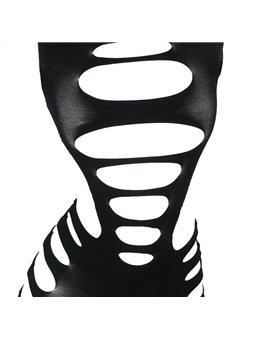 Subblime 952266 - Bodystocking a Rete Manica Lunga Nero Taglia Unica
