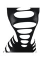 Subblime - 952266 Long Sleeve Elastic Fishnet Bodystocking Black One Size