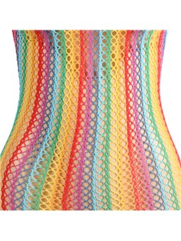 Subblime 952341 - Bodystocking a Rete Arcobaleno Taglia Unica