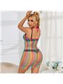 Subblime 952341 - Bodystocking a Rete Arcobaleno Taglia Unica