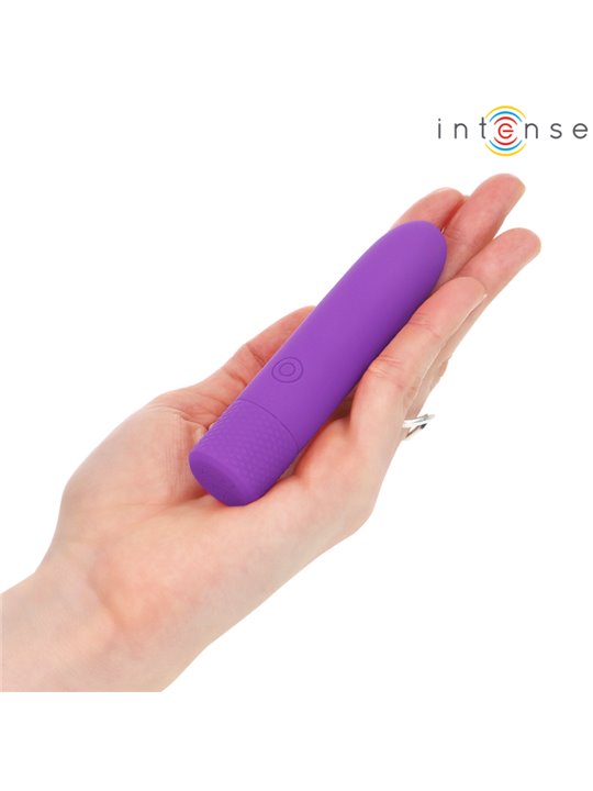 Intense Symone - Vibratore Bullet Usb 8 Vibrazioni Viola 10 x 2,2 Cm