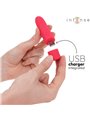 Intense Symone - Vibratore Bullet Usb 8 Vibrazioni Rosso 10 x 2,2 Cm