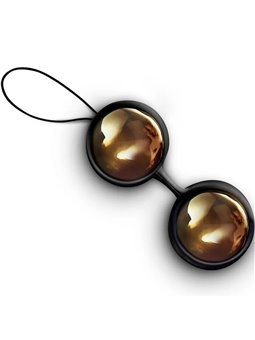 Lelo Luna - Perline Sfere di Kegel in Silicone Ricoperte in Oro 20k