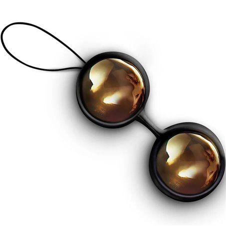 Lelo Luna - Perline Sfere di Kegel in Silicone Ricoperte in Oro 20k