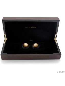 Lelo Luna - Perline Sfere di Kegel in Silicone Ricoperte in Oro 20k