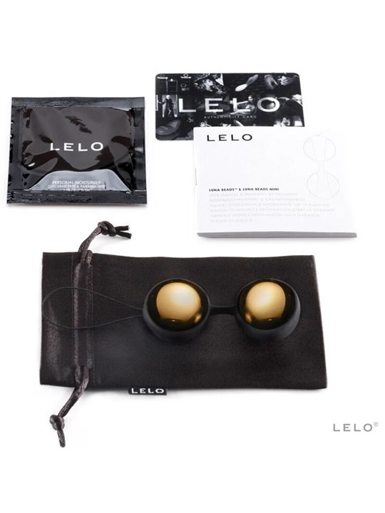 Lelo Luna - Perline Sfere di Kegel in Silicone Ricoperte in Oro 20k