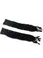 Subblime - 952174 Fishnet Bodystocking With Gloves And Diamonds Black One Size