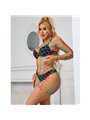 Subblime - 952426 Rainbow Long Sleeve Fishnet Bodystocking One Size