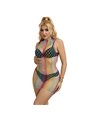 Subblime 952433 - Bodystocking a Rete Arcobaleno Taglia Unica