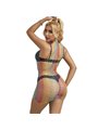 Subblime 952433 - Bodystocking a Rete Arcobaleno Taglia Unica