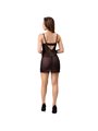 Livco Corsetti Fashion - Tiana Lc 20208 Chemise + Thong Black L/Xl