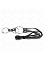 Kink - Triplo Anello Fallico in Metallo 3,8-5 Cm con Cintura 112 Cm