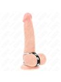 Kink - Doppio Anello Fallico in Metallo 3,8-5 Cm con Cinturino