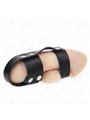 Kink - Leather Penis Cage Ring With Adjustable Ball Divider