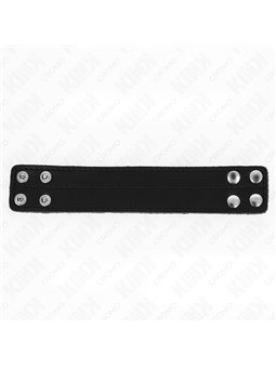 Kink - Leather Penis Ring With Pressure Closure 18.5 X 3.3 Cm