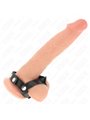 Kink - Anello Fallico in Pelle Vegana con Divisore per Testicoli