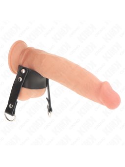 Kink - Penis Ring With "D" Shape Rings 18.5 X 3.3 Cm