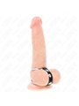 Kink - Cinturino in Pelle Vegana con 2 Anelli Fallici in Metallo 3,8-5 Cm