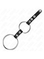 Kink - Double Penis Ring 3.8 Cm To 5 Cm Connected By Leather