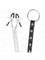 Kink - Metal Penis Ring With Chain And Adjustable Nipple Clamps