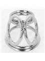 Kink - Triple Chrome Metal Penis Ring 3.8 Cm To 5 Cm Model 1
