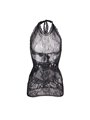 Subblime - 952075 Short Fishnet Dress With Back Back And Heart Detail Black One Size