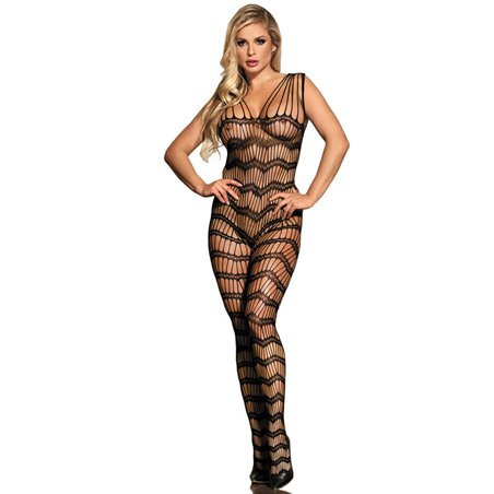 Subblime 951696 - Bodystocking a Rete Senza Cavallo Nero Taglia Unica