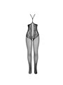 Subblime 951849 - Bodystocking a Rete con Coppa Aperta Nero Taglia Unica