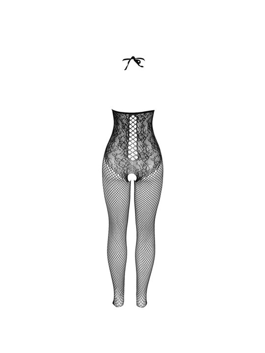 Subblime 951849 - Bodystocking a Rete con Coppa Aperta Nero Taglia Unica