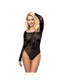 Subblime - 952051 Fishnet Body With Long Sleeves And Bare Shoulders Black One Size