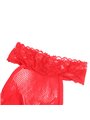 Subblime 952372 - Bodystocking con Cavallo Aperto Rosso Taglia Unica