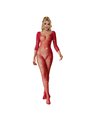 Subblime 952419 - Bodystocking a Rete con Strass Rosso Taglia Unica