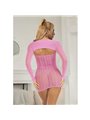 Subblime - 952471 Pink Fishnet Bodystocking One Size