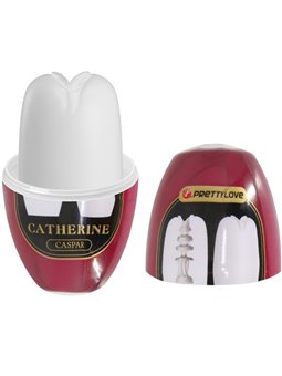 Pretty Love Catherine - Masturbatore per Uomo in Silicone Bianco
