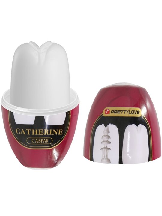 Pretty Love Catherine - Masturbatore per Uomo in Silicone Bianco