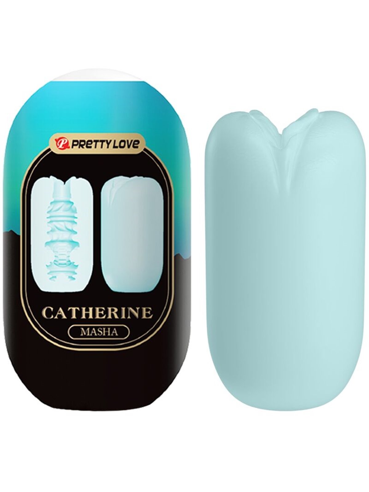 Pretty Love Masha - Masturbatore per Uomo in Silicone Blu