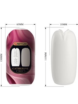 Pretty Love Olga - Masturbatore per Uomo in Silicone Bianco