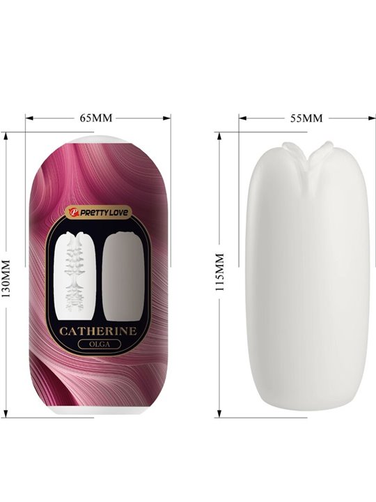 Pretty Love Olga - Masturbatore per Uomo in Silicone Bianco