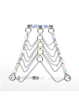 Subblime 953737 - Imbracatura Pettorale con Catene Argento Taglia Unica