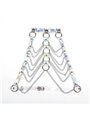 Subblime 953737 - Imbracatura Pettorale con Catene Argento Taglia Unica