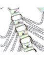 Subblime 953737 - Imbracatura Pettorale con Catene Argento Taglia Unica