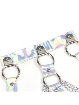Subblime 953737 - Imbracatura Pettorale con Catene Argento Taglia Unica